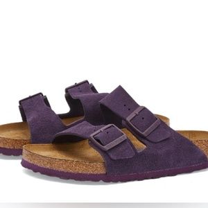 Birkenstock Arizona suede soft bed Purple / Wine | Size 39 | NWT